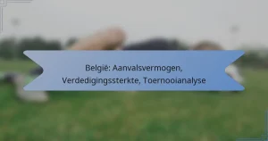 België: Aanvalsvermogen, Verdedigingssterkte, Toernooianalyse